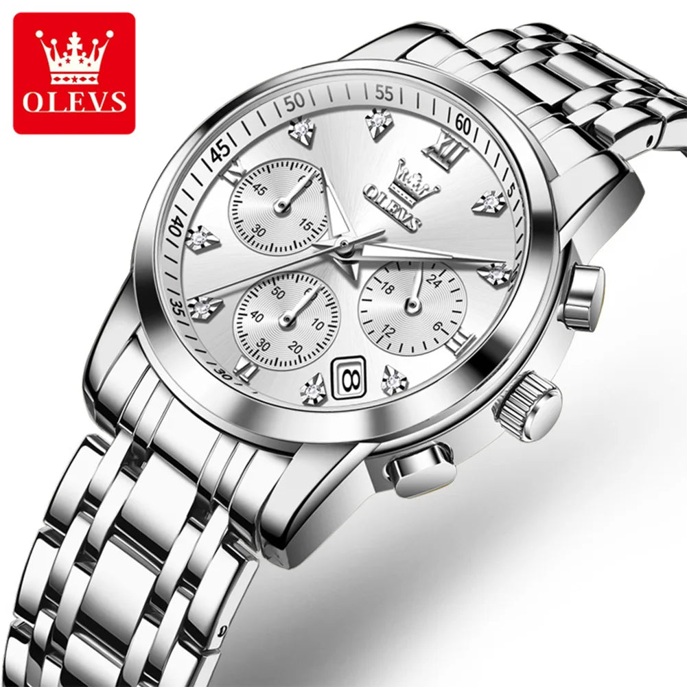 OLEVS 2858 Original Quartz Watch for Ladies - Olevs - Embellish Gold Jewelry & Diamond