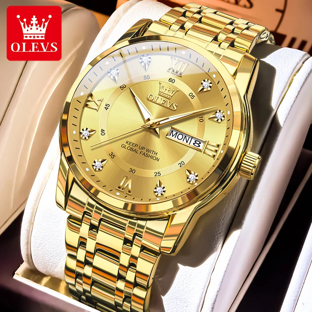 OLEVS 5513 Man Watch - Olevs - Embellish Gold Jewelry & Diamond