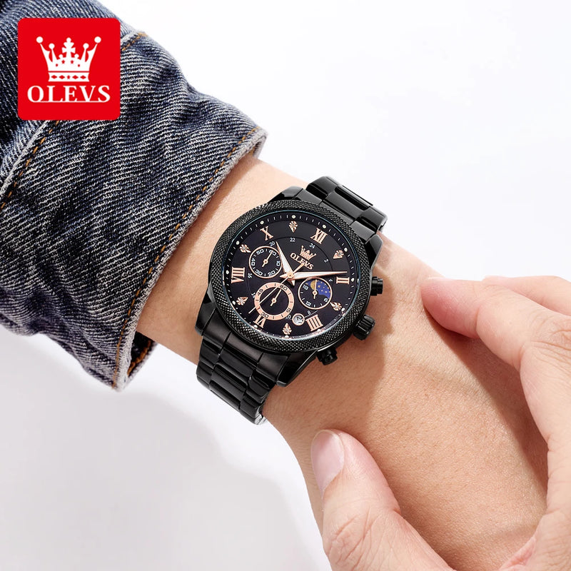 OLEVS Original Fashion Men's Watches - Olevs - Embellish Gold Jewelry & Diamond