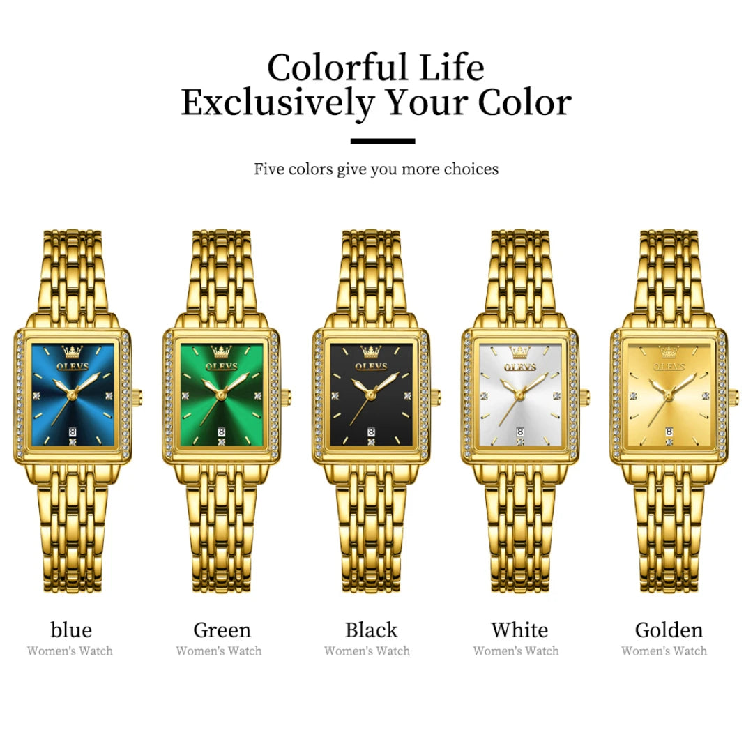 OLEVS 9995 Quartz Fashion Watch - Olevs - Embellish Gold Jewelry & Diamond
