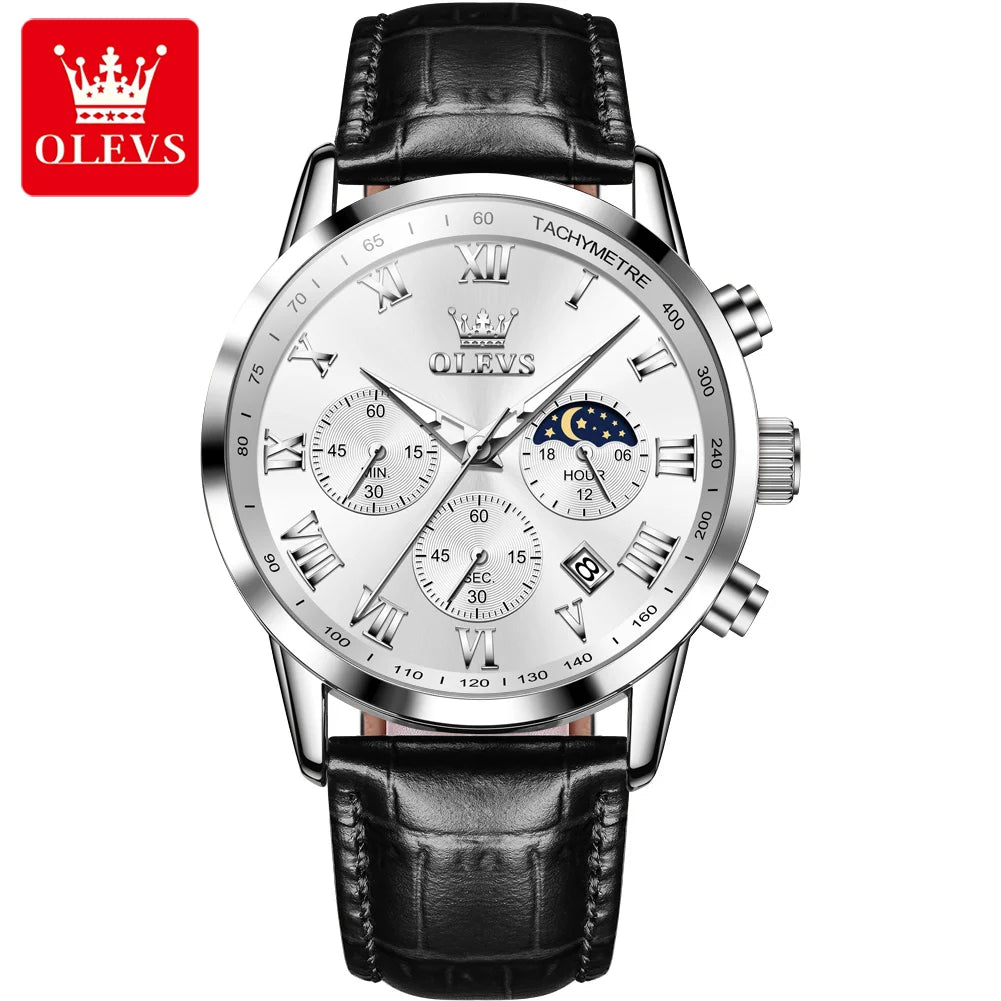 OLEVS Luxury Quartz Watch for Men - Olevs - Embellish Gold Jewelry & Diamond