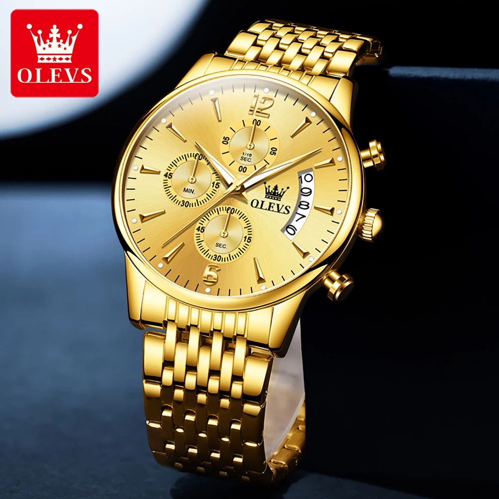 OLEVS luxury brand men's watches - Olevs - Embellish Gold Jewelry & Diamond