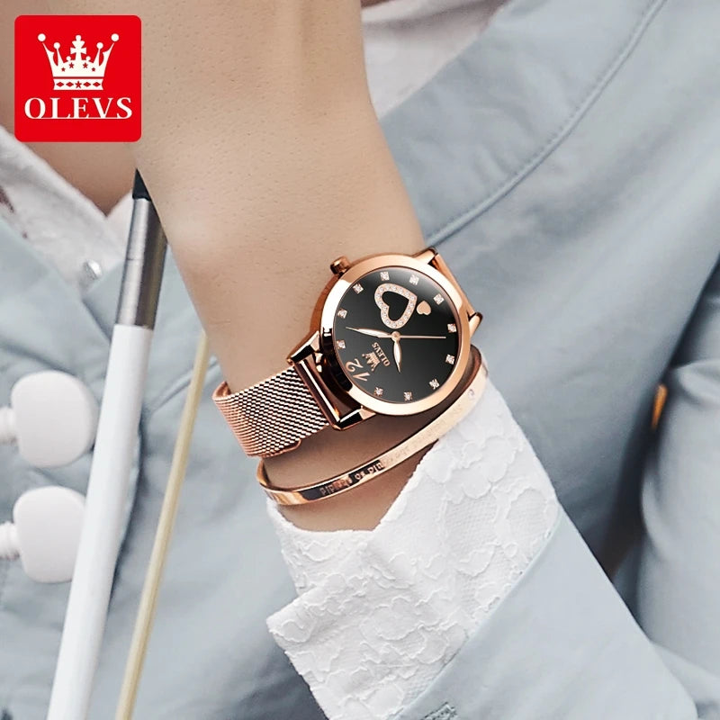 OLEVS Elegant Quartz Watch for Women - Olevs - Embellish Gold Jewelry & Diamond
