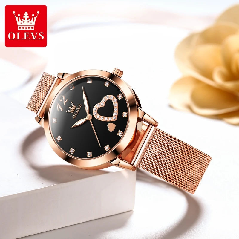 OLEVS Elegant Quartz Watch for Women - Olevs - Embellish Gold Jewelry & Diamond