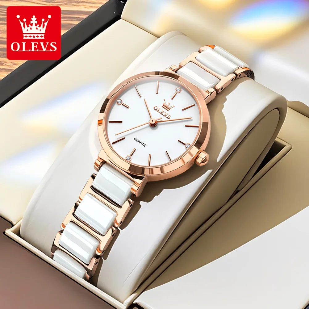 OLEVS Women Watch 5877 - Olevs - Embellish Gold Jewelry & Diamond