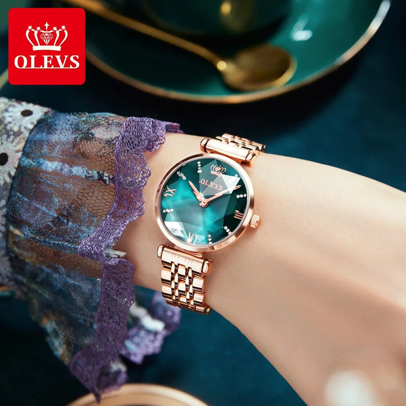 OLEVS New Women Luxury Jewel Quartz Watches - Olevs - Embellish Gold Jewelry & Diamond