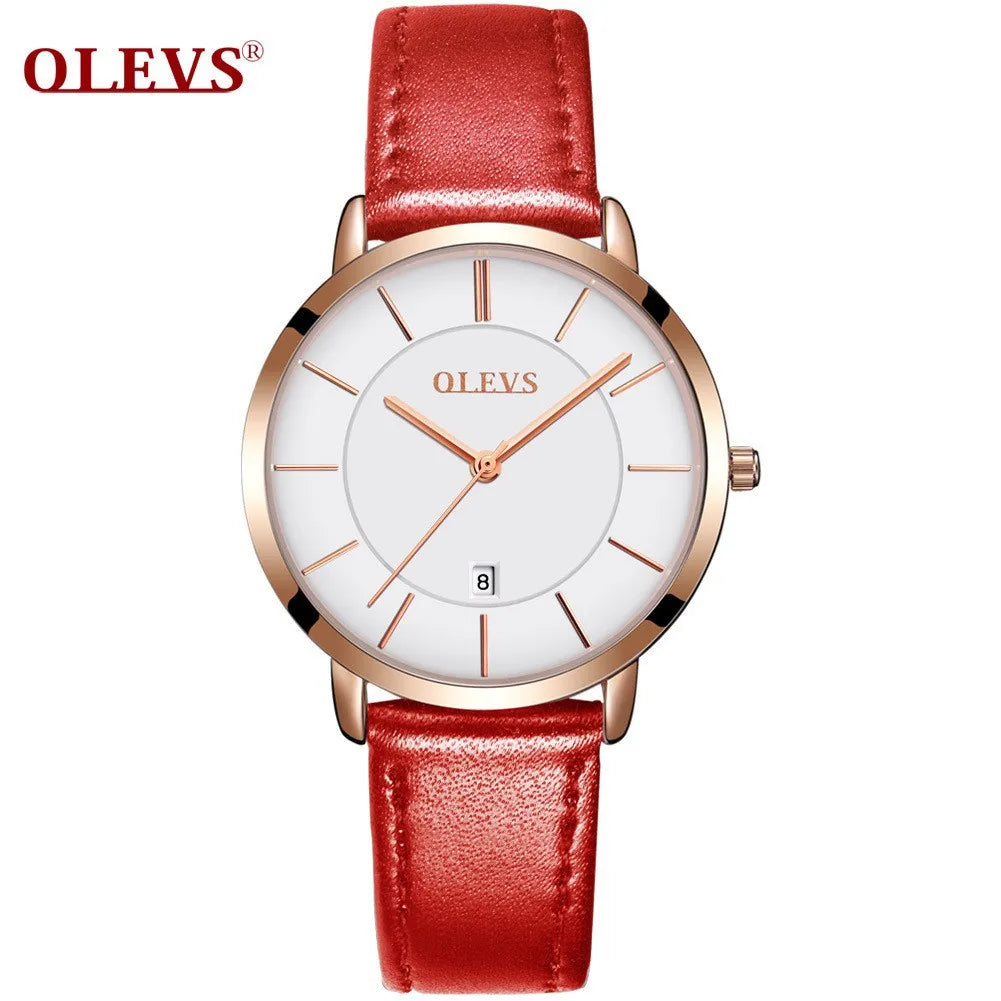 OLEVS Fashion Ultra Thin Womens Watches - Olevs - Embellish Gold Jewelry & Diamond