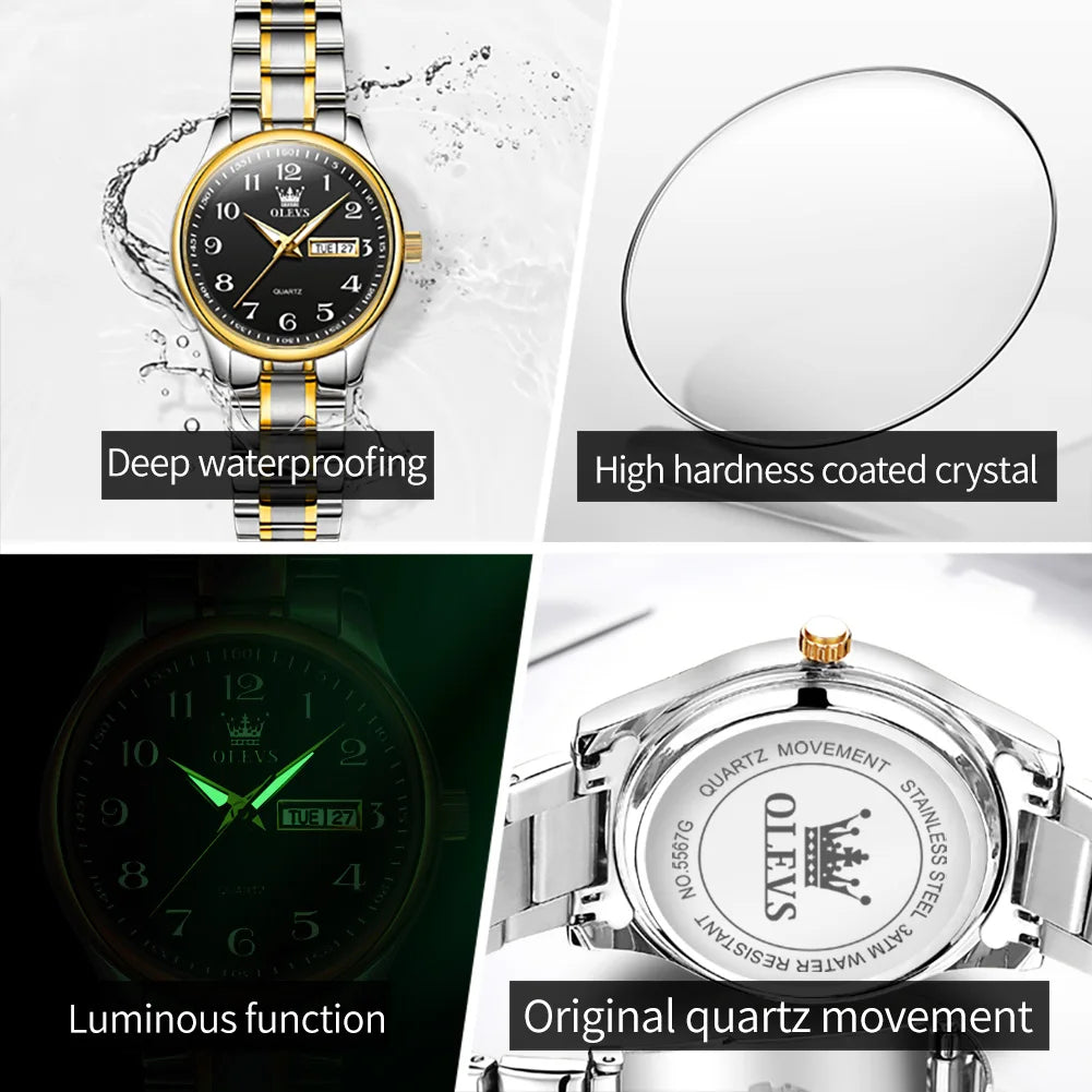 OLEVS Brand Ladies Watch - Olevs - Embellish Gold Jewelry & Diamond