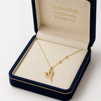 18k Gold Sexy Heart Ball Necklace