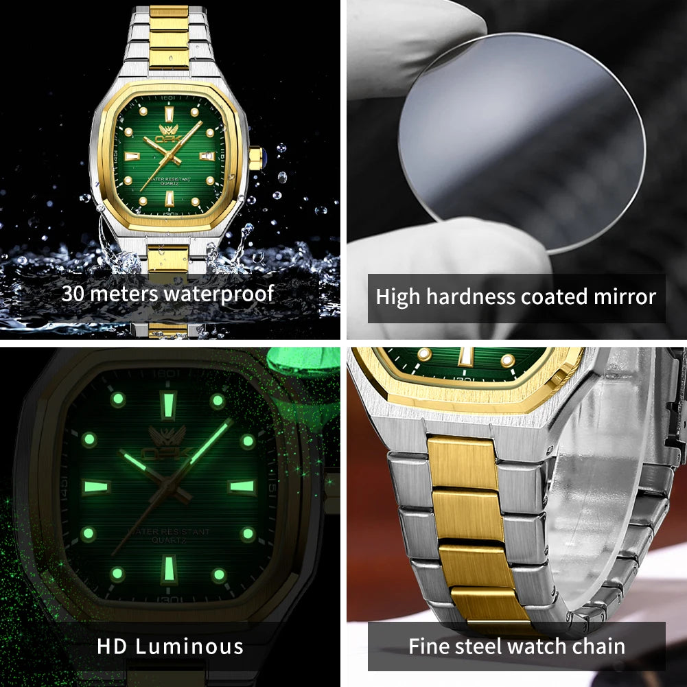 OPK 6044 Original Men Watches - Olevs - Embellish Gold Jewelry & Diamond