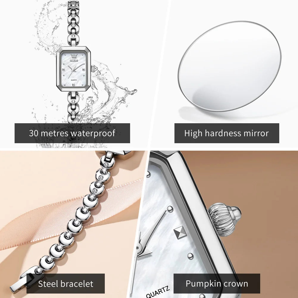 OLEVS Luxury Brand Original Quartz Women Watches - Olevs - Embellish Gold Jewelry & Diamond