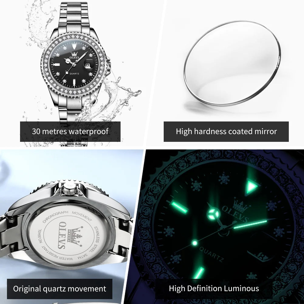 OLEVS Luxury Brand Quartz Watch for Women