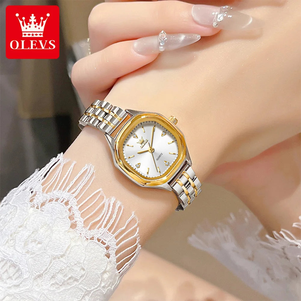 OLEVS 5888 Ladies Watches - Festive Collection - Embellish Gold Jewelry & Diamond