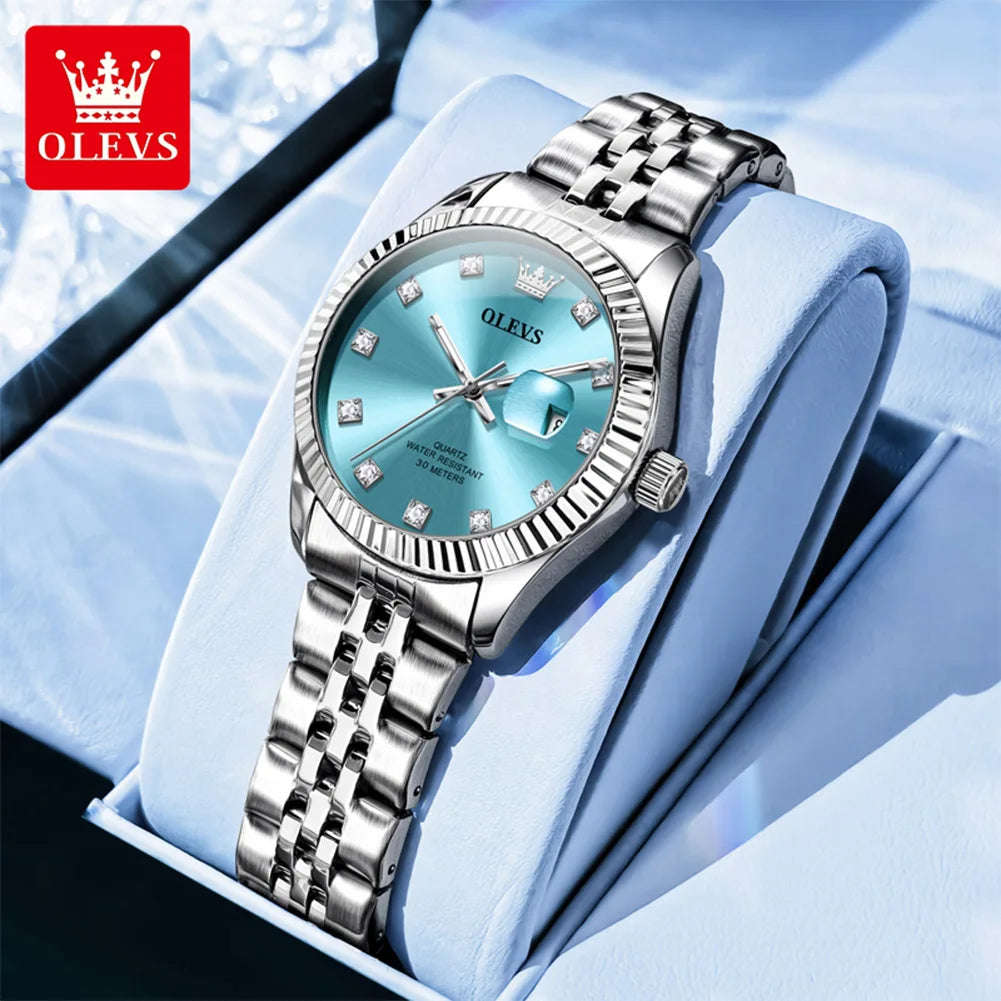 OLEVS Watches Womens 3705 - Olevs - Embellish Gold Jewelry & Diamond