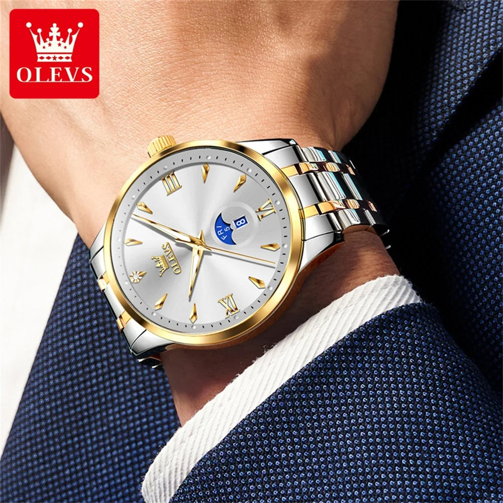 OLEVS Brand Men's Watch - Olevs - Embellish Gold Jewelry & Diamond