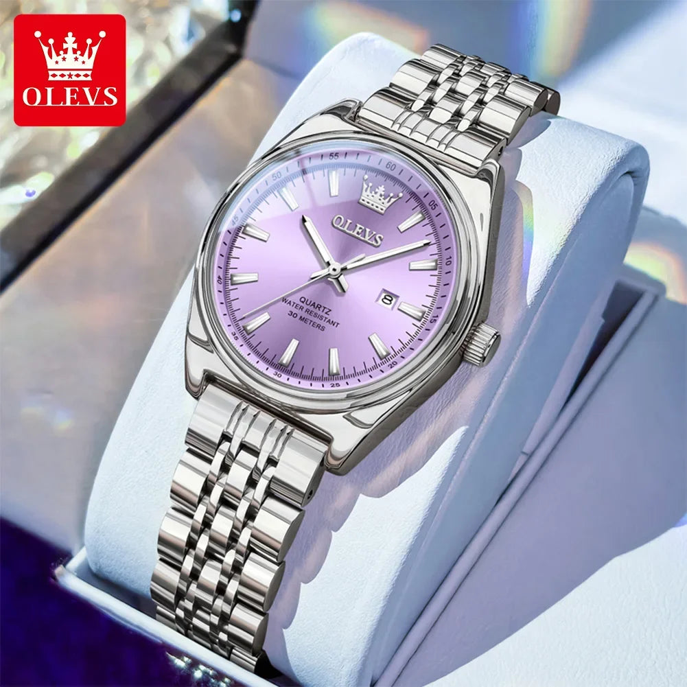 OLEVS New 3703 Watches Woman - Festive Collection - Embellish Gold Jewelry & Diamond