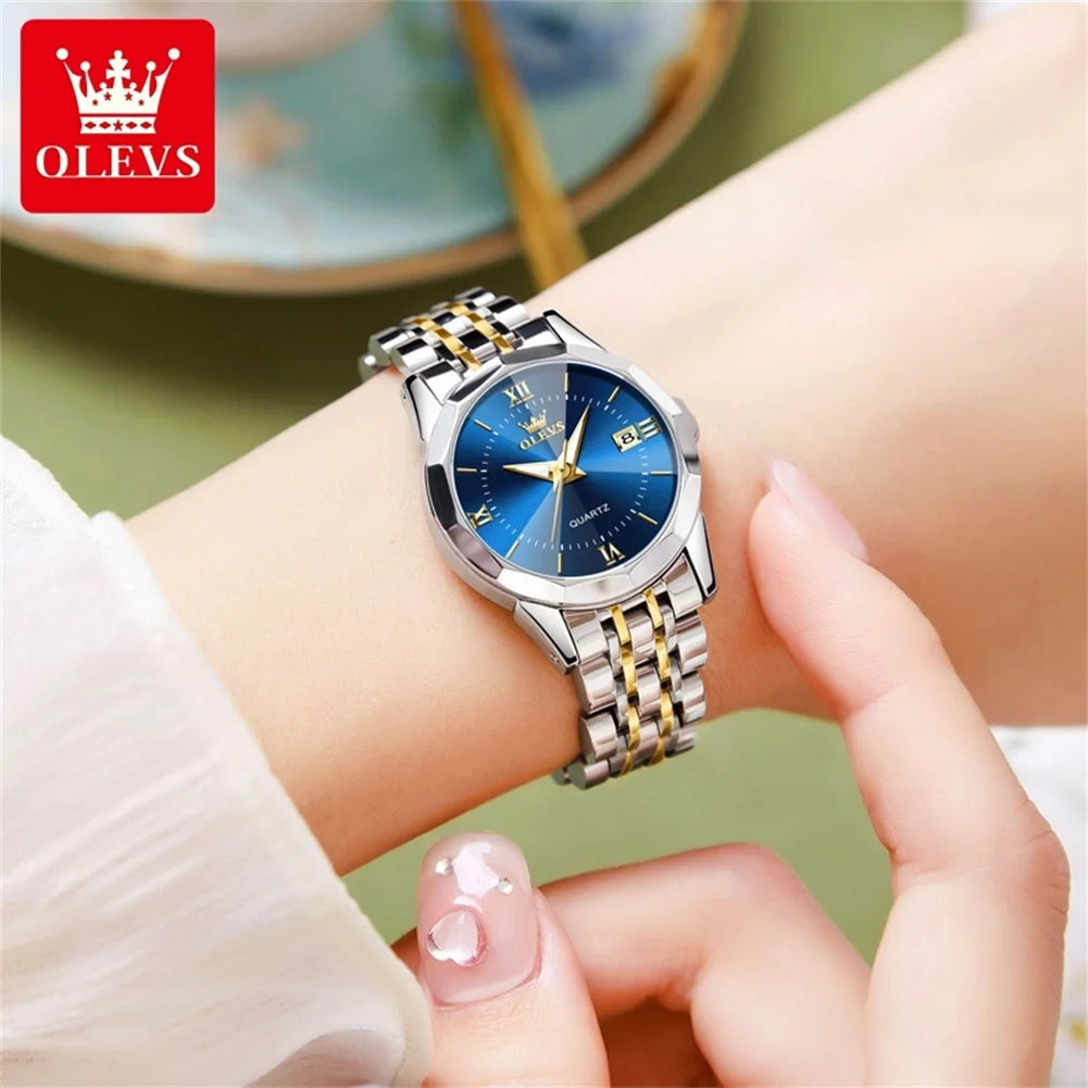 OLEVS 9989 Women Watch - Olevs - Embellish Gold Jewelry & Diamond