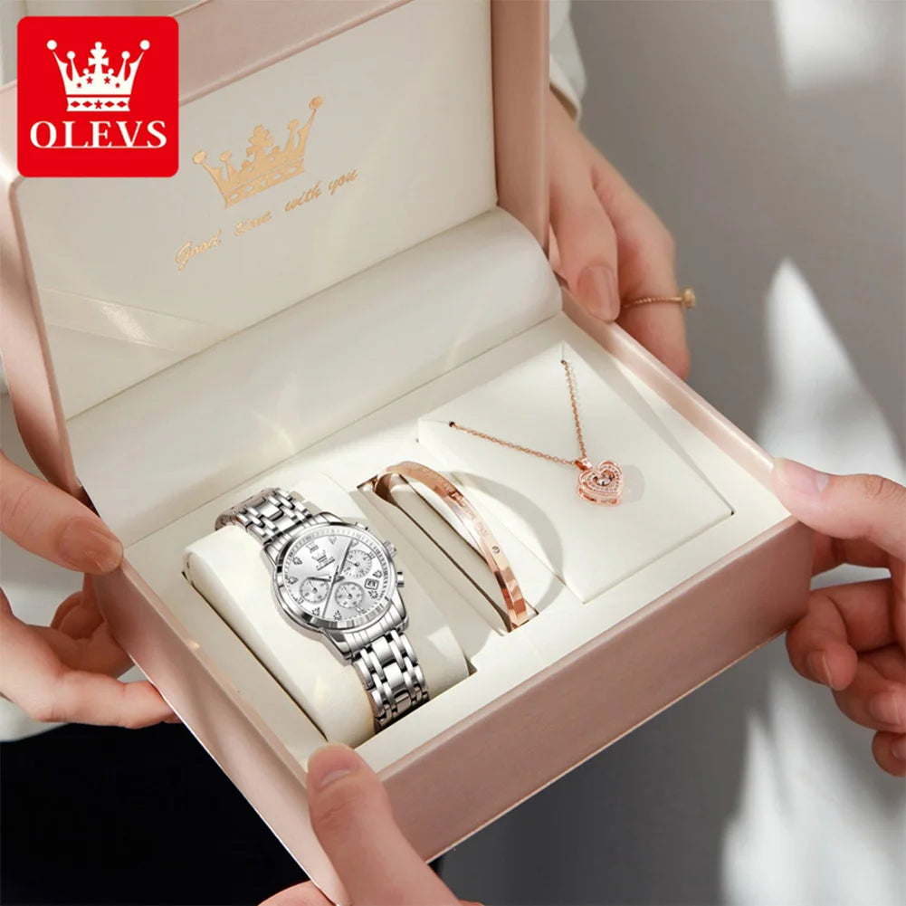 OLEVS 2858 Original Quartz Watch for Ladies - Olevs - Embellish Gold Jewelry & Diamond