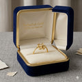 18k Gold 3 Petal Flower Ring