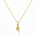 18K Real Gold Dragon Necklace