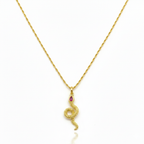 18K Real Gold Dragon Necklace