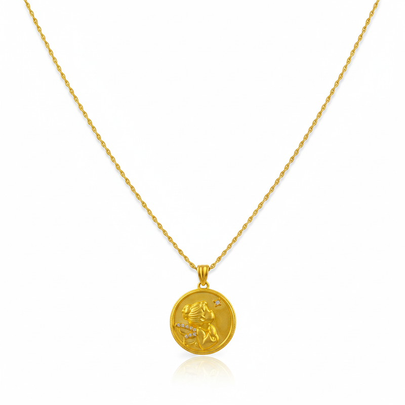 18k Gold Luxurious Fairy Necklace - ad collection - Embellish Gold
