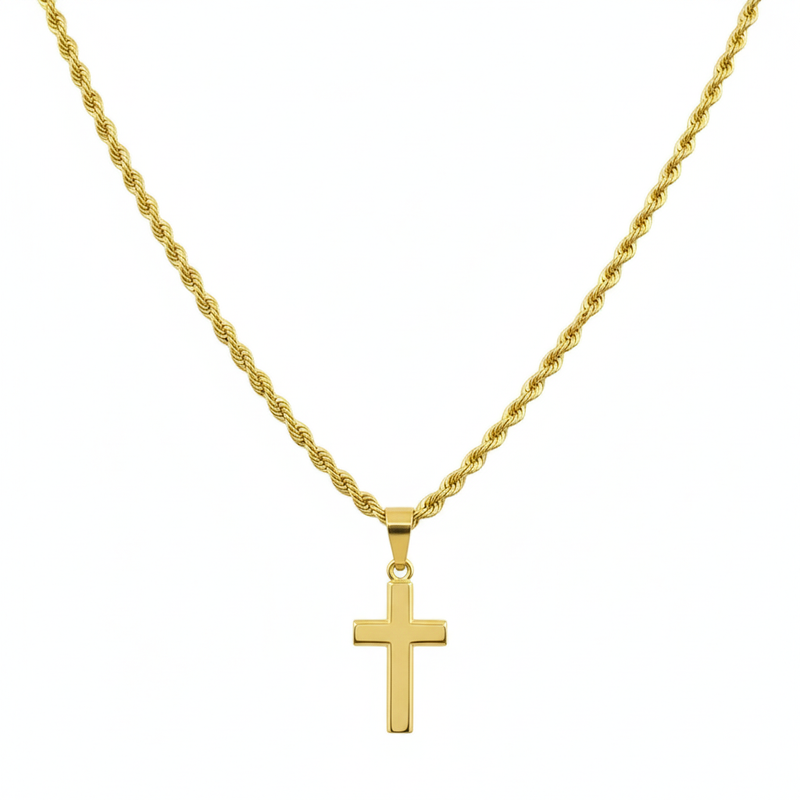 18k Gold Shimmering Necklace - مجموعة متميزة - Embellish Gold