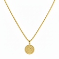 18k Gold Religious Necklace