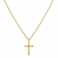 18k Gold Crucifix Necklace