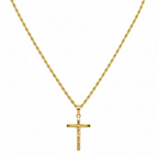 18k Gold Crucifix Necklace