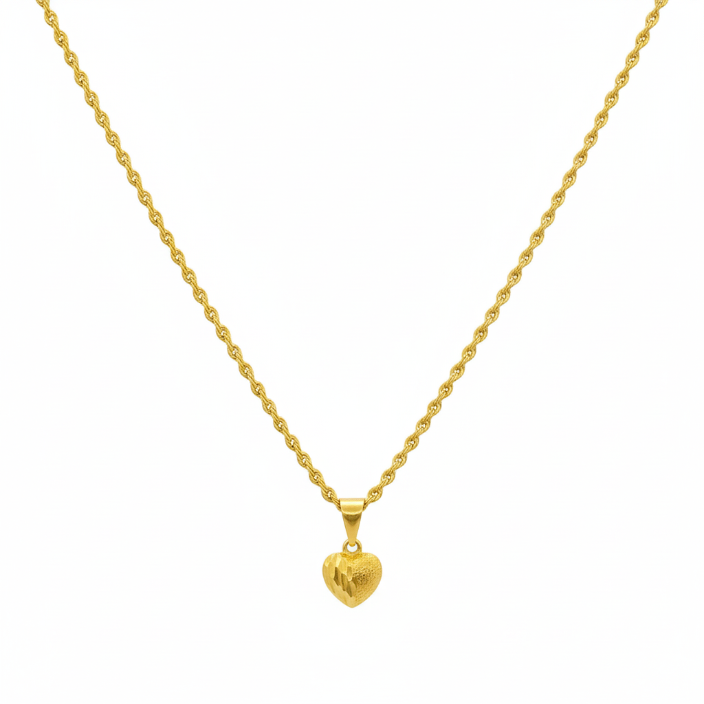 18k Gold Courage Necklace - 18k Gold Necklace - Embellish Gold