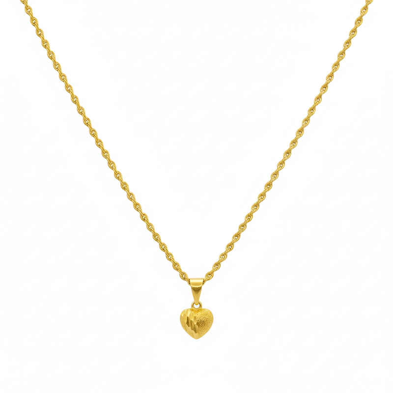 18k Gold Courage Necklace - 18k Gold Necklace - Embellish Gold