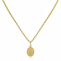 18k Gold Religious Inspired Necklace
