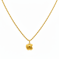 18k Gold Apple Necklace