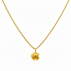 18k Gold Apple Necklace