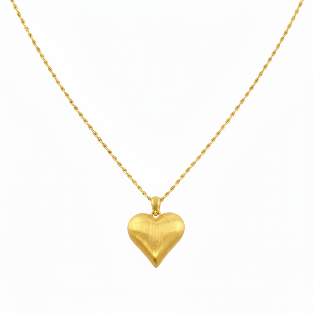 18k Gold Ivana Heart Necklace