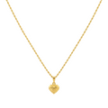 18K Real Gold Heart Necklace.