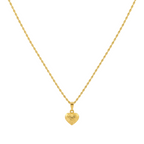 18K Real Gold Heart Necklace.