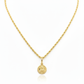 18K Real Gold Jesus Necklace