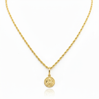 18K Real Gold Jesus Necklace