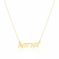 18K Gold Customize Necklace upto 5 Letters