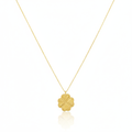 18K Gold Flower Necklace