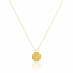 18K Gold Flower Necklace