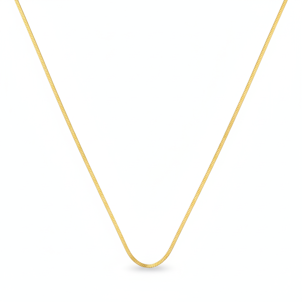 سلسلة ثعبان من الذهب الحقيقي عيار 18 قيراط