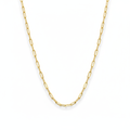 18K Real Gold Paper Clip Chain