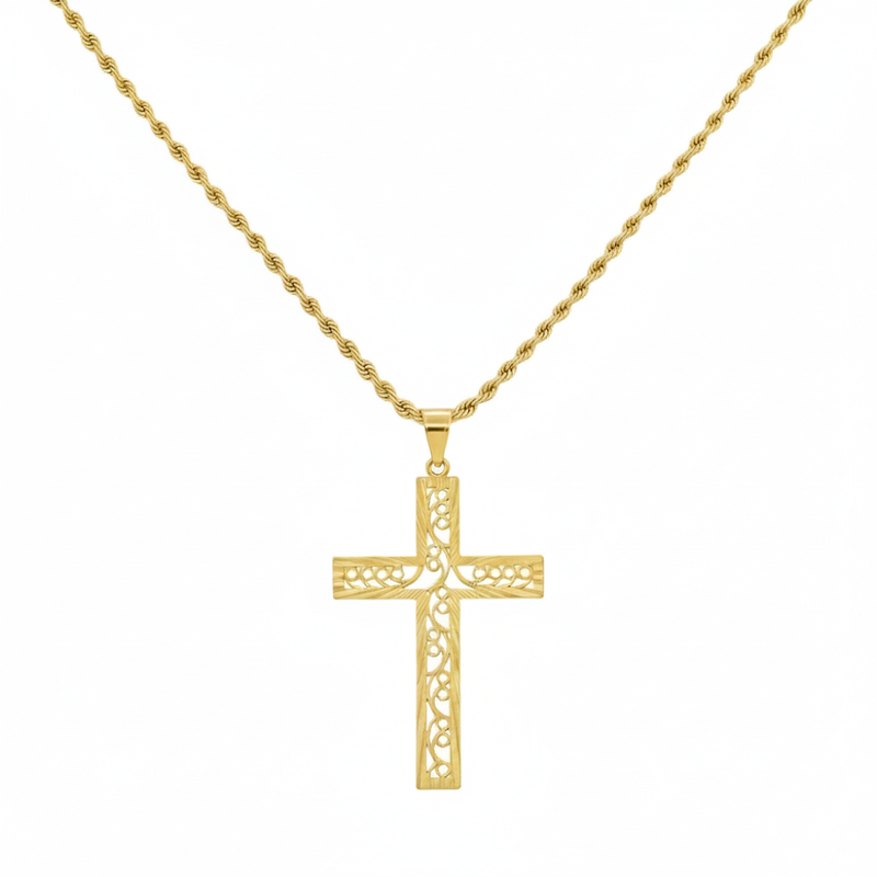 18k Gold Lavaliere Necklace - 18k Gold Necklace - Embellish Gold