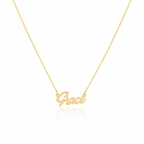 18K Real Gold Handmade Customize Name Necklace.