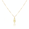 18K Real Gold Acrylic Stone Necklace 1