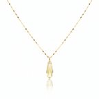 18K Real Gold Acrylic Stone Necklace 1