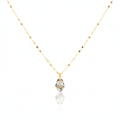 18K Real Gold Acrylic Stone Necklace 2